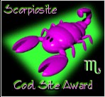 Scorpiosite Cool Site Award